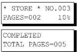 * STORE * NO.003 PAGES=002 10% COMPLETED TOTAL PAGES=005