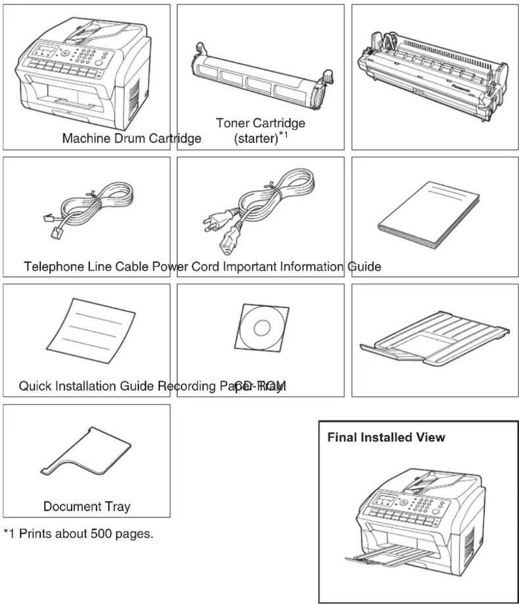 PANASONIC Panafax UF-5600 - Main Unit and Accessories - 1