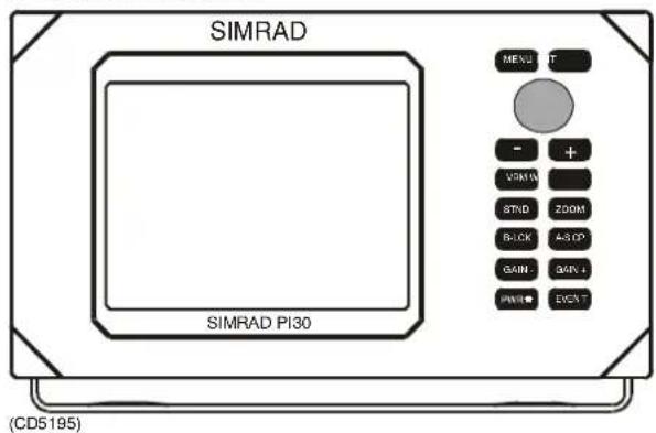 SIMRAD MENIUT - + VOUT STND 200M BLOCK STOP GAIN GAIN PWR LCK ECCN SIMRAD PI30 (CD5195)