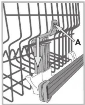 INDESIT DFP 27T94 A EU - The height of the upper rack should be adjusted WHEN THE RACK IS EMPTY. - 1