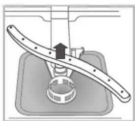 INDESIT DFP 27T94 A EU - Cleaning the spray arms - 2