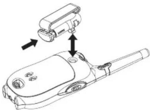 AUDIOLINE Power PMR 40 - Gürtelclip anbringen - 1