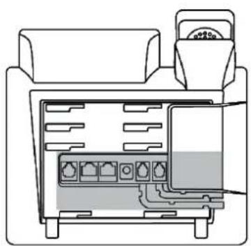Diagram of a device interior showing internal components and a top view (no text or symbols)