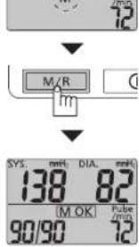 12 M/R m SYS. mmH DIAL. mmH 138 82 M OK Fube 90/90 12