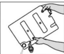 Illustration of a hand holding a folder with keys and a lock (no text or symbols)