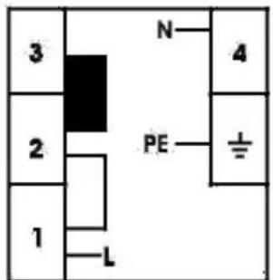 3 2 1 L N 4 PE ±