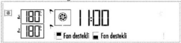 180°C 180°C 1:100 ■ Fan destekli ■ Fan destekli