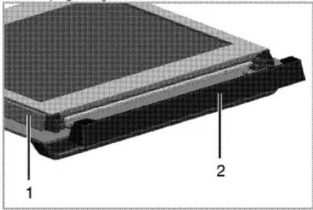 Arçelik 9542 CDB - Kapak iç camının yerinden çıkarılması - 1