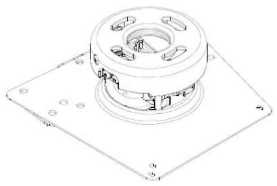 NEC VT700 - Optional Ceiling Mount Dimensions (Model #: VL80CM) - 2