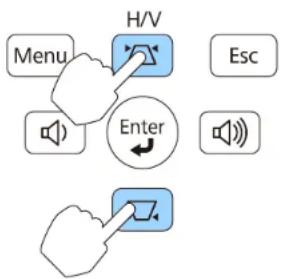 graph TD A["Menu"] --> B["H/V"] B --> C["Enter"] C --> D["Esc"]