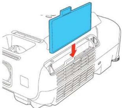 EPSON PowerLite W18+ - Substituição do filtro de ar - 3