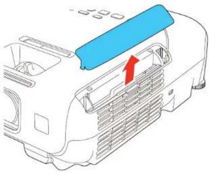 EPSON PowerLite W18+ - Substituição do filtro de ar - 1