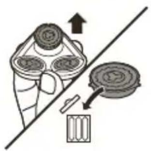 PHILIPS Series 5000 S5270 - Die Scherköpfe auswechseln - 6