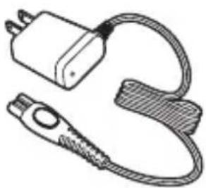 Simple line drawing of a handheld electrical plug with cable and connector (no text or symbols)