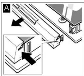 Technical diagram showing mechanical assembly with arrows indicating direction (no text or symbols)