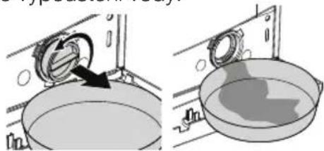 BEKO WML 15106 D - Odčerpání zbytkové vody a čištění filtru čerpadla - 4