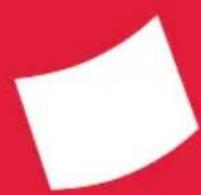 Abstract white curved shape on red background (no text or symbols)