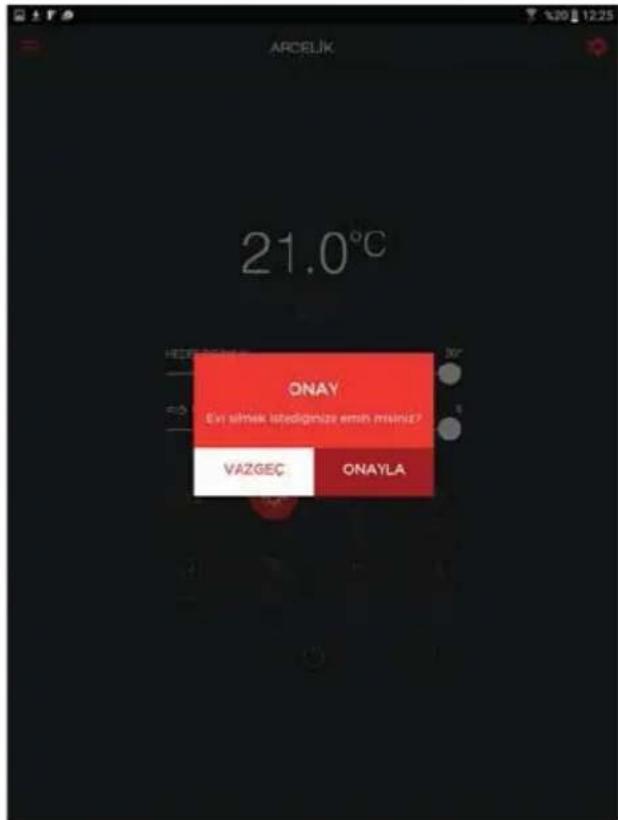 ARCELJK 21.0°C ONAY Evi siimek istedigniz emih minus? VAZGEÇ ONAYLA