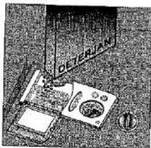 Illustration of a sewing machine with a circular vent and base plate (no text or symbols)