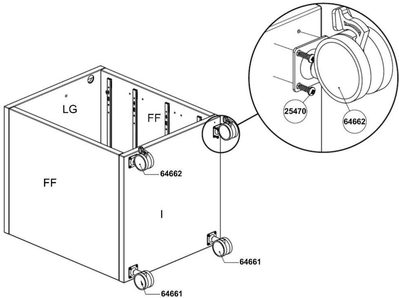 LG FF 64662 I 64661 64661 25470 64662