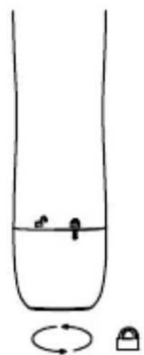 Simple line drawing of a test tube with liquid and two small objects inside, plus a separate icon showing a loop (no text or symbols)