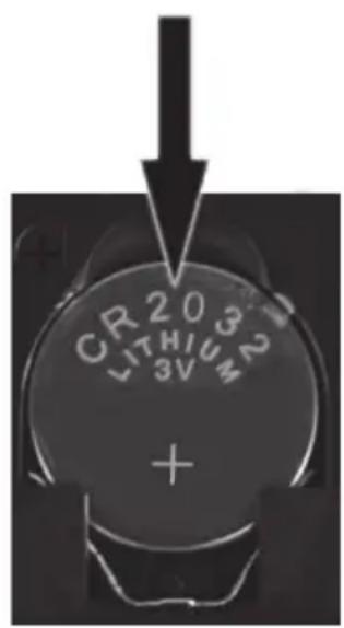 CR203 LITHIUM 3V +