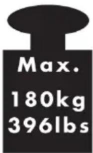 Max. 180kg 396lbs