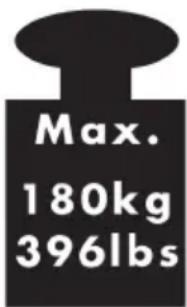 Max. 180kg 396lbs