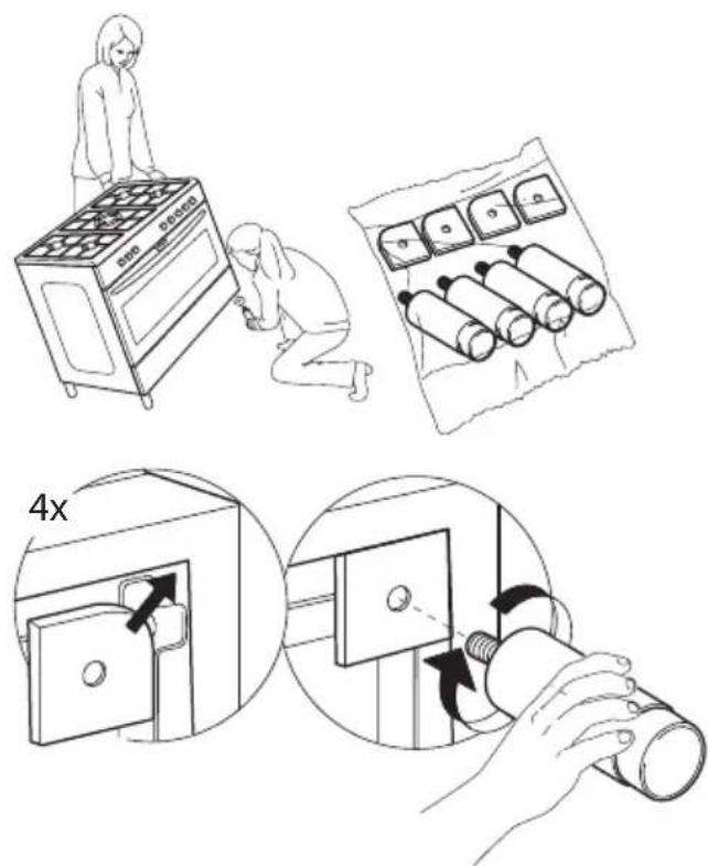 IKEA FRAMTID CG7 - Installeren van de pootjes - 1