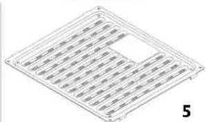 Isometric view of a rectangular grid structure with no text or symbols