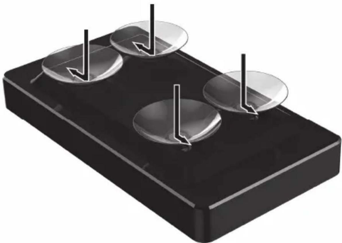 SILVERCREST SLS 2200 A1 - Saugnäpfe befestigen - 1