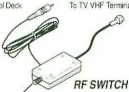 Top Deck To TV VHF Termina RF SWITCH