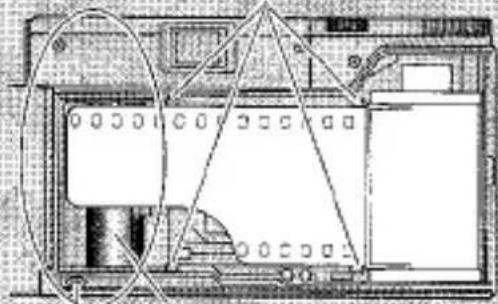 Dessin technique d'un assemblage mécanique sans texte ni symboles visibles