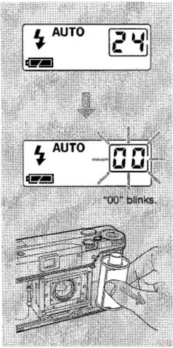 AUTO 24 AUTO 00 "00" clignote.
