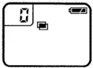 Schéma simple avec une pile et deux petits composants carrés sur un fond rectangulaire (aucun texte ou symbole)