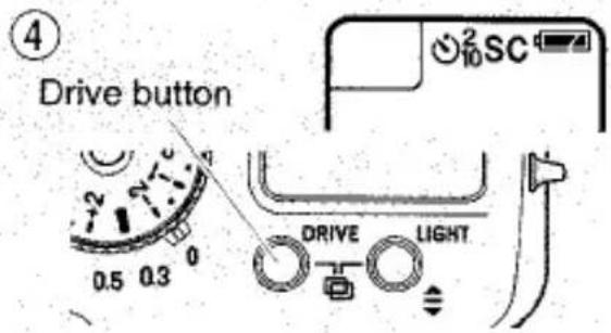 ④ Bouton d'entraînement 0.5 0.3 DRIVE LIGHT