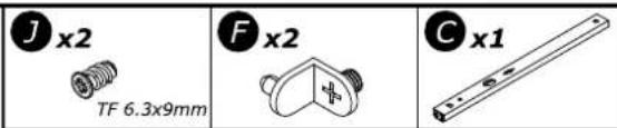 J x2 TF 6.3x9mm F x2 C x1