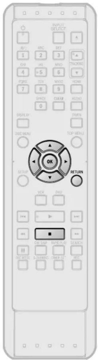 INPUT SELECT AV: 1 2 3 4 5 6 7 8 9 0 TIME SPACE CLEAR ADDRESS DISPLAY DISC MENU TOP MENU SETUP OK RETURN VCR DOUT OPEN ON START ON START RANGE PLAY SEARCH DEC OUTPUT OBSUBS TOMER SET ACC