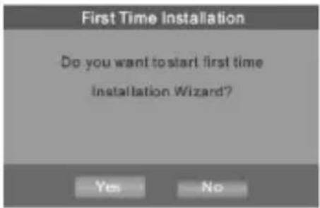 First Time Installation Do you want to start first time Installation Wizard?