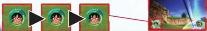 graph LR A["Character Image"] --> B["Game Icon"] B --> C["Game Icon"] C --> D["Game Icon"]