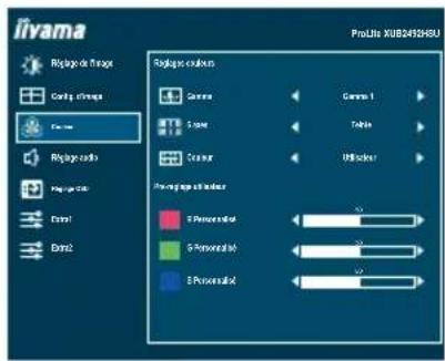 IIYAMA ProLite XUB2492HSU - Couleur Color Settings - 1