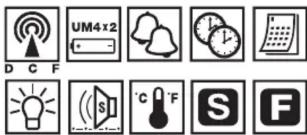 UM4x2 D C F °C °F S F