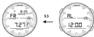 LORUS 8-25 FR S3 7:27:21 S3 LORUS AL 12:00