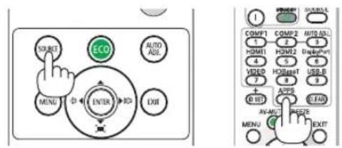 SUPPORT AUTO ADL ECO MENI DUI ENTER USB COMPT1 1 HDMI1 2 HDMI2 3 DoublePort 4 VIDEO 5 HDMI1 6 USB-P 7 + - O SET ACPS ON-MINT RESET AV-AMUT MENU EXIT