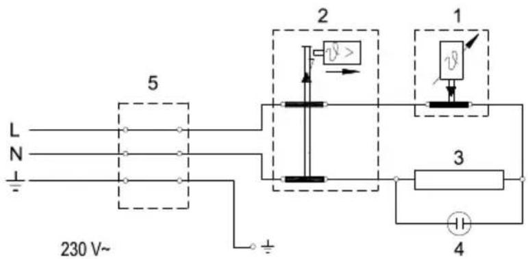 L N 230 V~ 5 2 1 3 4