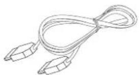 Line drawing of a coiled cable or wire with two connectors (no text or symbols)
