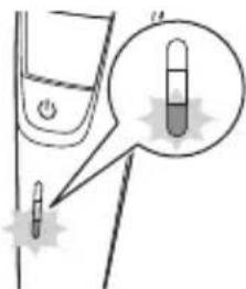 Diagram showing a device with two test tubes and a magnified view of the tube inside, likely illustrating a chemical or lab setup.