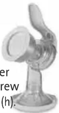Close-up of a metallic mechanical component with a curved handle and base (no visible text or symbols)