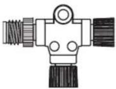 Pure mechanical component diagram without any text, numbers, or symbols