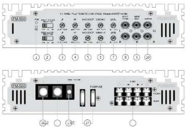 FM-504 ① ② ③ ④ ⑤ ⑥ ⑦ ⑧ ⑨ FUSION 112 315 19 FUSURE FUSION 112 315 19